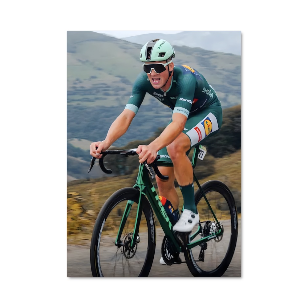 Poster Mads pedersen – affiche Cyclisme